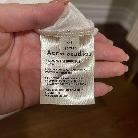 ACNE STUDIOS
Flower print t-shirt in white - Picture 5 of 8